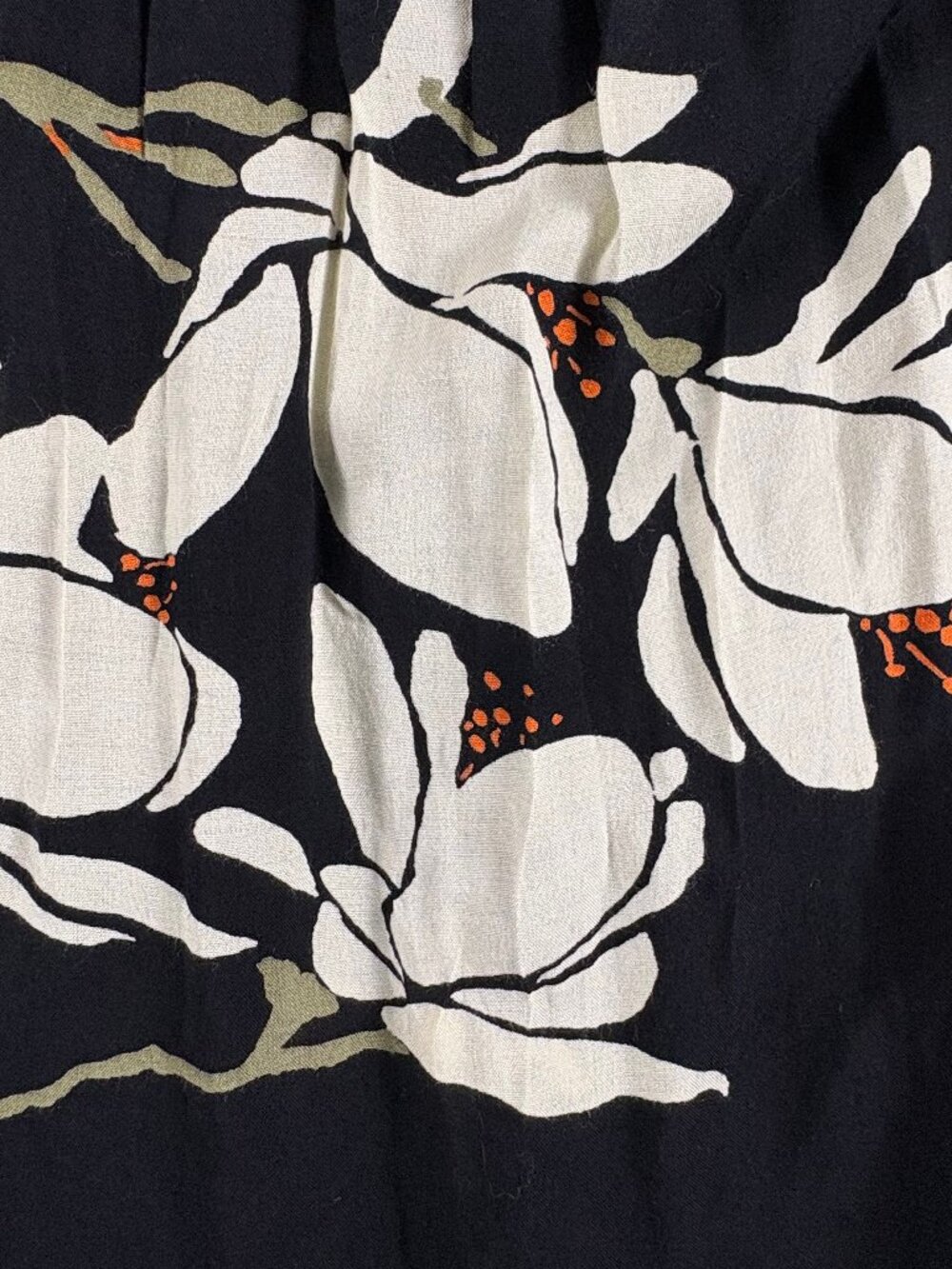Free People She’s A Waterfall Floral Midi Dress Black Ivory Open Back Size 4 - Picture 6 of 9